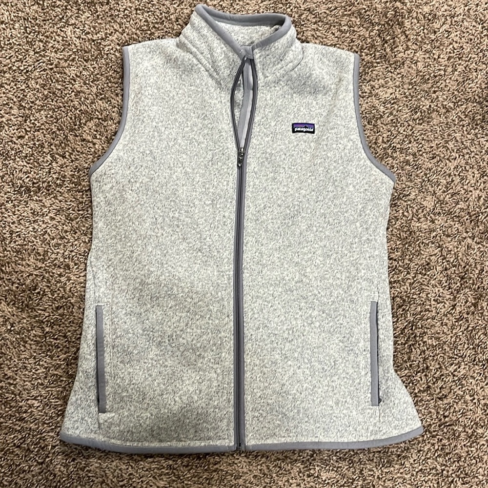 Women’s Patagonia Grey Zip Up Vest size Large